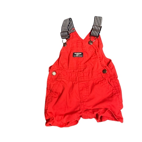 none Other - Vibrant Red Overalls